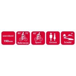 SIODŁO ROWEROWE WITTKOP MEDICUS TWIN 2.0 190mm | Sklep Narty Warszawa