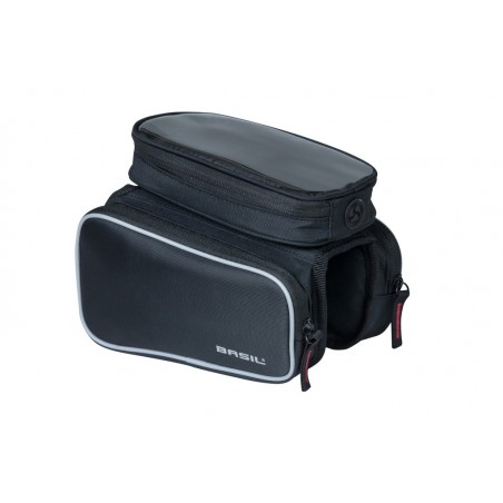 TORBA NA RAMĘ BASIL SPORT DESIGN DOUBLE FRAME BAG, black 1,5L 